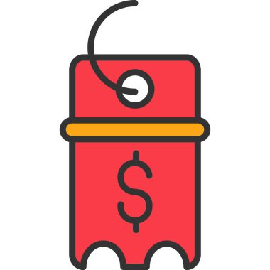 Para çantası. Basit resimleme