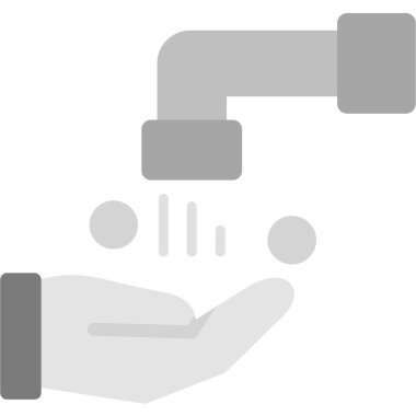 Elinde cep telefonu simgesi olan akıllı bir telefon, düz tasarım.