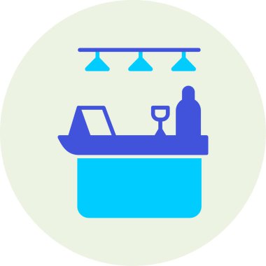 Restoran ikonu. Basit resimleme