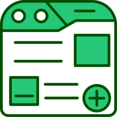 Web simgesi, vektör illüstrasyonu