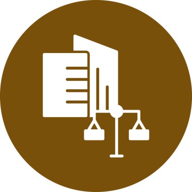 kanun simgesi vektör illüstrasyonu