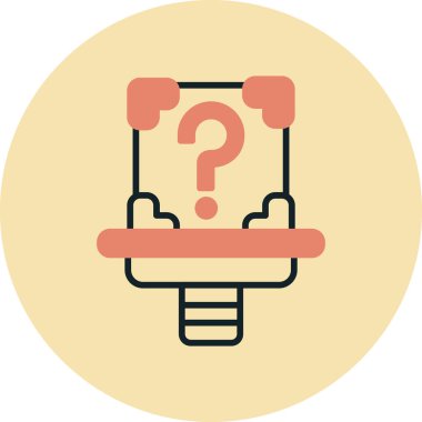 Modern bir simgenin vektör illüstrasyonu