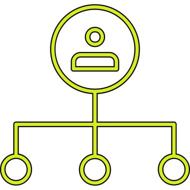 ağ paylaşım simgesi çizimi