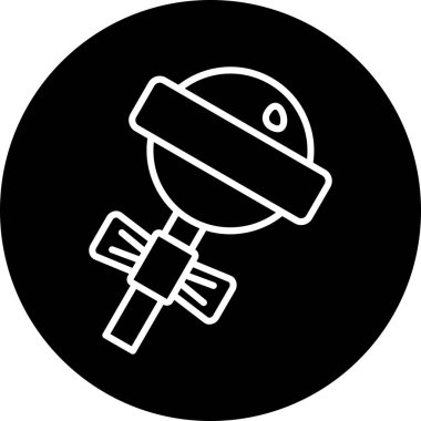 Modern b 'nin vektör illüstrasyonunda gaz ikonu yok