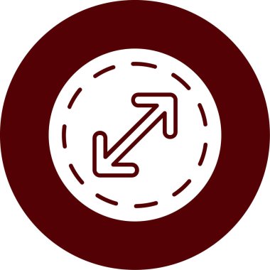 Ok. Web simgesi basit illüstrasyon