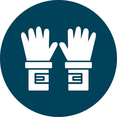 Eldiven simgesi vektör illüstrasyonu