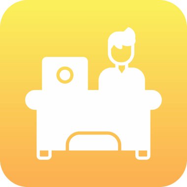 Mobilya simgesinin vektör illüstrasyonu