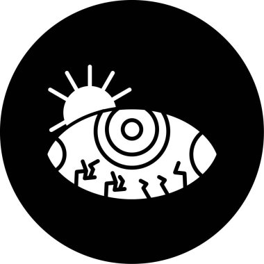 eye vector glyph icon design