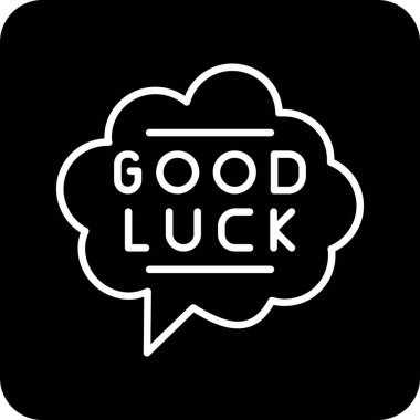 İyi şanslar vektör simgesi