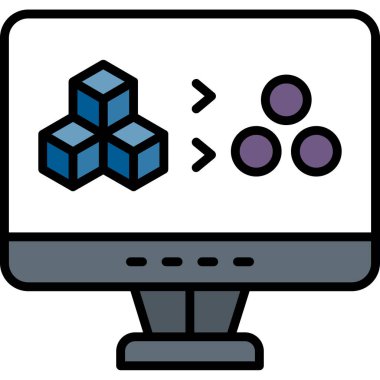 Web tasarım simgesi, vektör illüstrasyonu