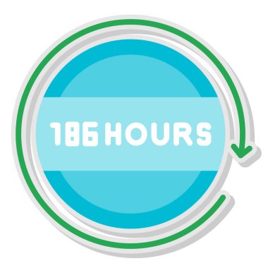 18 günlük dairesel simge