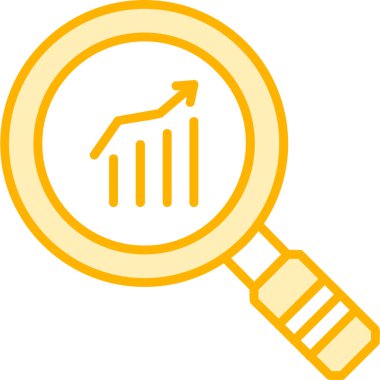 Analizler. Web simgesi basit illüstrasyon