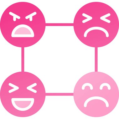 Bir grup insanın vektör çizimi