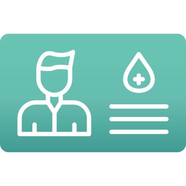 Bir doktor simgesinin vektör çizimi