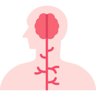 Organ vektör çizimine sahip insan beyin organı