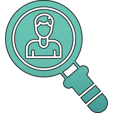 Arama simgesi vektör illüstrasyonu