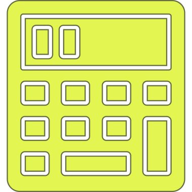 hesap makinesi simgesi, vektör illüstrasyonu