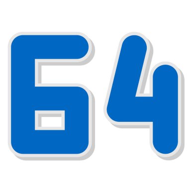 mavi numara altı numara, numara ile.