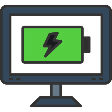 Yıldırım işaretli bilgisayar. Basit tasarım