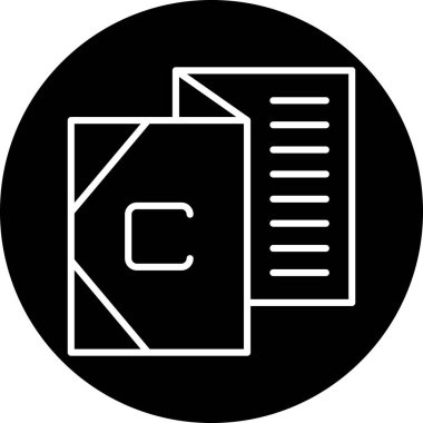 Belge simgesinin vektör illüstrasyonu