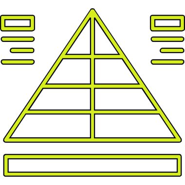 Üçgen simgesi, vektör çizimi