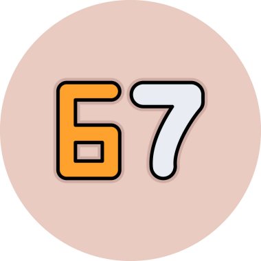 Modern 9 sayısının vektör illüstrasyonu