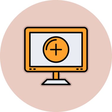 Modern simgenin vektör illüstrasyonu