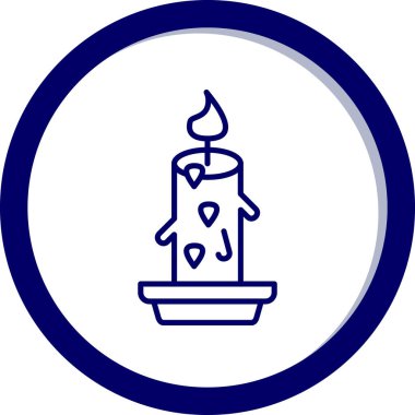 Mum simgesi vektör illüstrasyonu