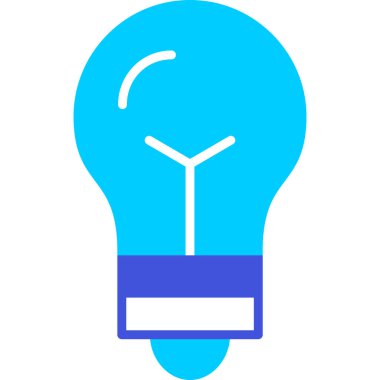 Ampul ikonu fikri. vektör illüstrasyonu