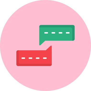 Mesaj var. Web simgesi basit illüstrasyon