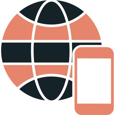 Genel bağlantı simgesi. Vektör çizim