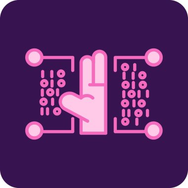 Mikroçip. Düz dizayn ikonu. Beyaz arka planda izole edilmiş. vektör.