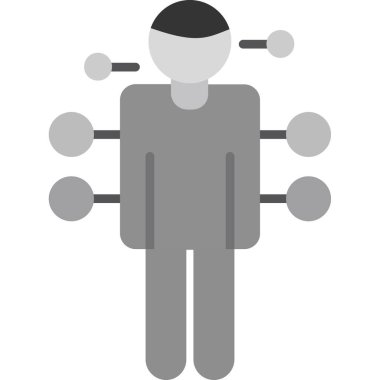 insanlar düz vektör simgesi