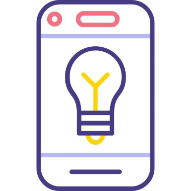 Cep telefonu. Web simgesi basit illüstrasyon