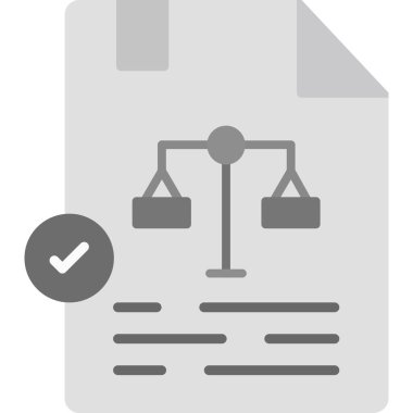 belge düz vektör simgesi