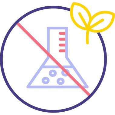 Kimya simgesi yok, vektör illüstrasyonu