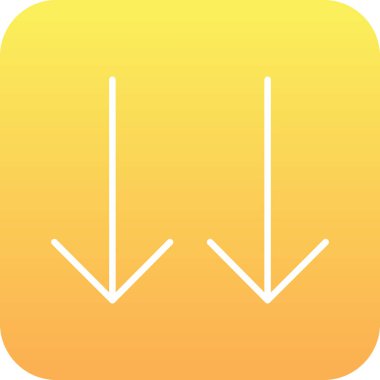 ok simgesi beyaz arkaplanda izole edildi