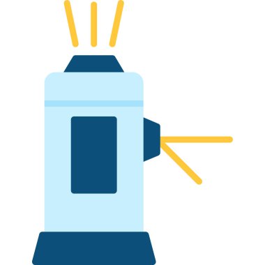 Gaz Soba düz vektör simgesi