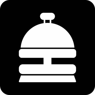 Yemek. Web simgesi basit illüstrasyon