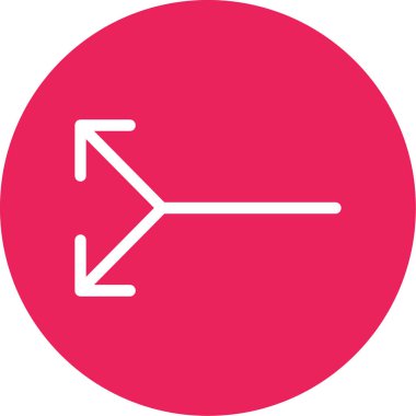 Ok. Web simgesi basit illüstrasyon