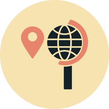 konum vektör simgesi modern basit vektör çizimi