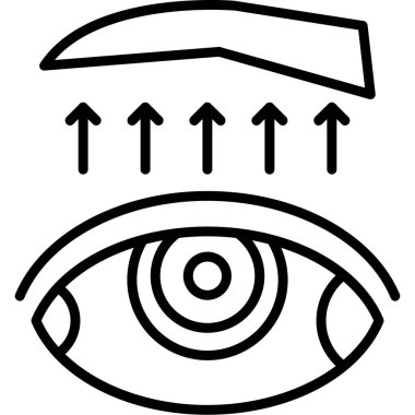 Göz vizyon simge vektör çizim