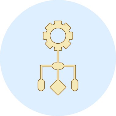 Teçhizatlı bir zincirin simgesi