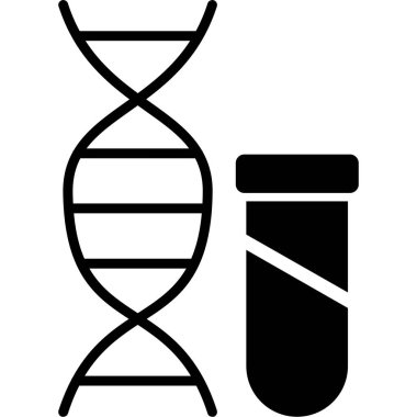 DNA molekül ikonu. beyaz arkaplanda izole edilmiş web tasarımı için DNA DNA vektör simgesi