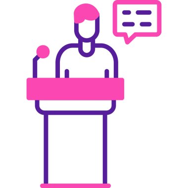 konuşma simgesi vektör illüstrasyonu