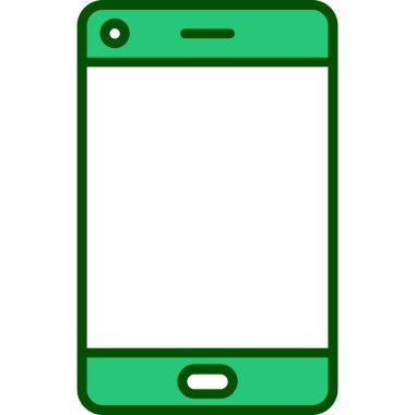 Boş ekranlı akıllı telefon, vektör illüstrasyonu