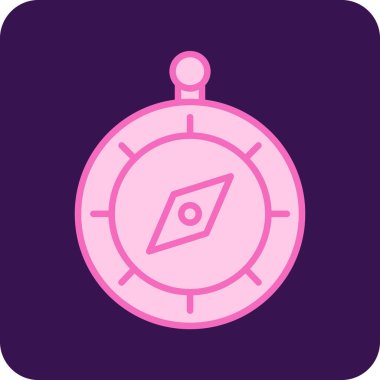 Pusula. Web simgesi vektör illüstrasyonu