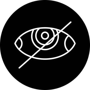 Göz simgesinin vektör illüstrasyonu