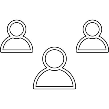 sosyal medya simgesi vektör illüstrasyon tasarımı olan bir grup insan