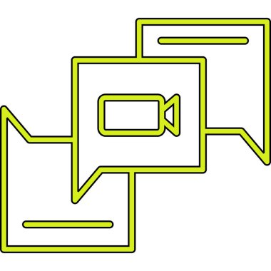 Sohbet simgesi vektör illüstrasyonu